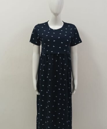 NAVY BLUE SMALL HEARTIN PLAIN