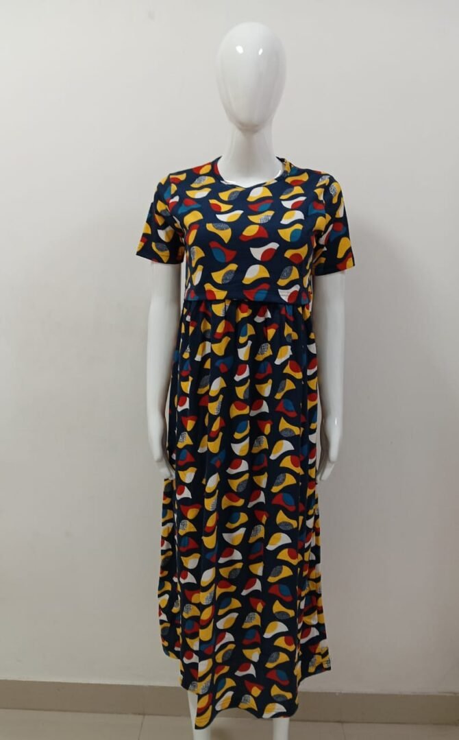 NAVY BLUE WITH YELLOW MIX