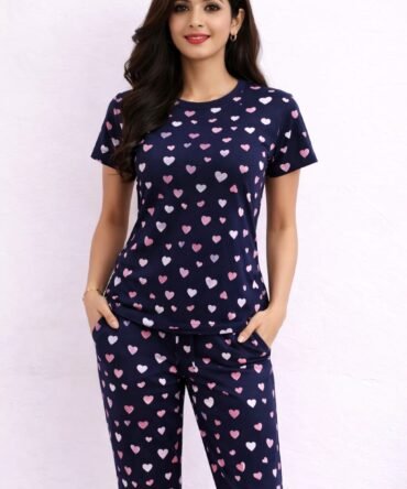 PINK HEARTS IN A BLACK SPACE